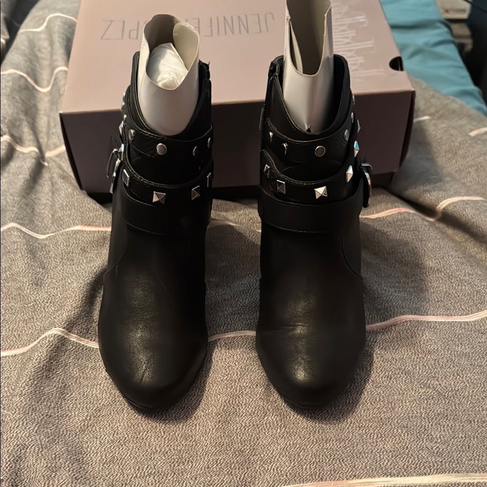 Jennifer Lopez Black Women's Ankle Boots